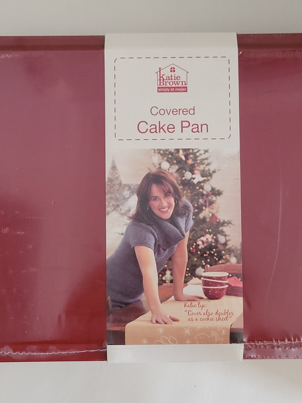 Katie Brown Simply At Meijer Carbon Stell Covered Cake Pan 13in. x 9in. NEW
